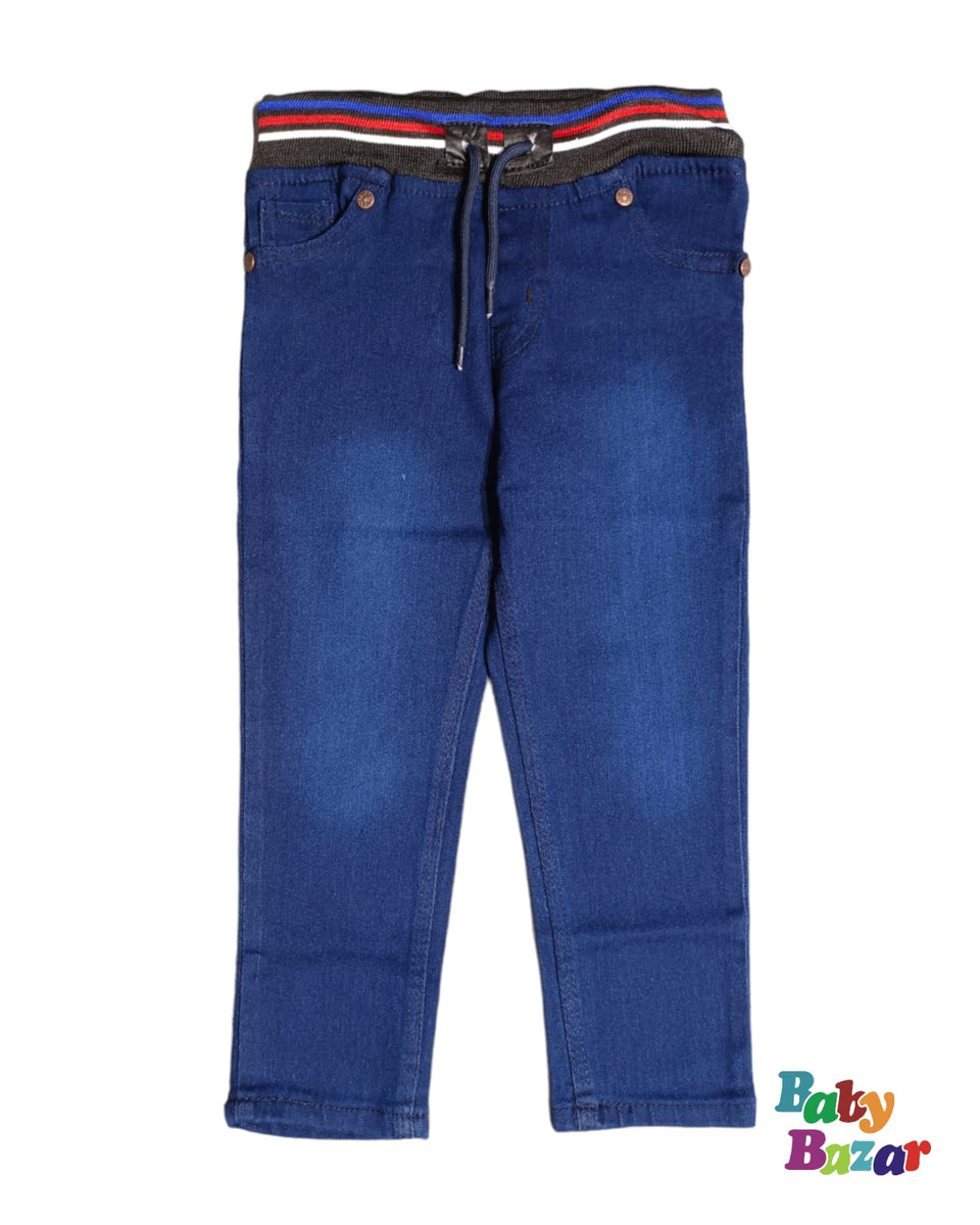 Stretchable Pant In Blue Color For Baby Boy