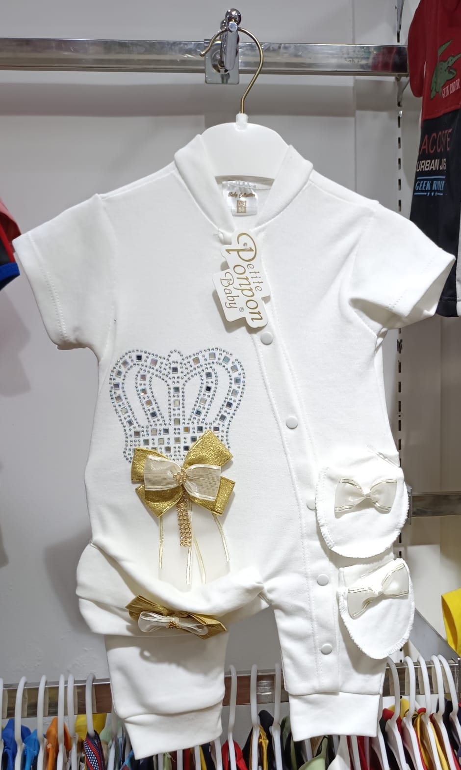 Gold 2024 baby romper