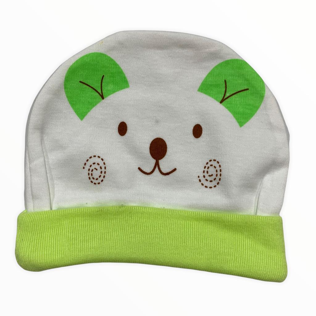 New Born Cap For Boy In Blended Stuff Blue Color main image 1