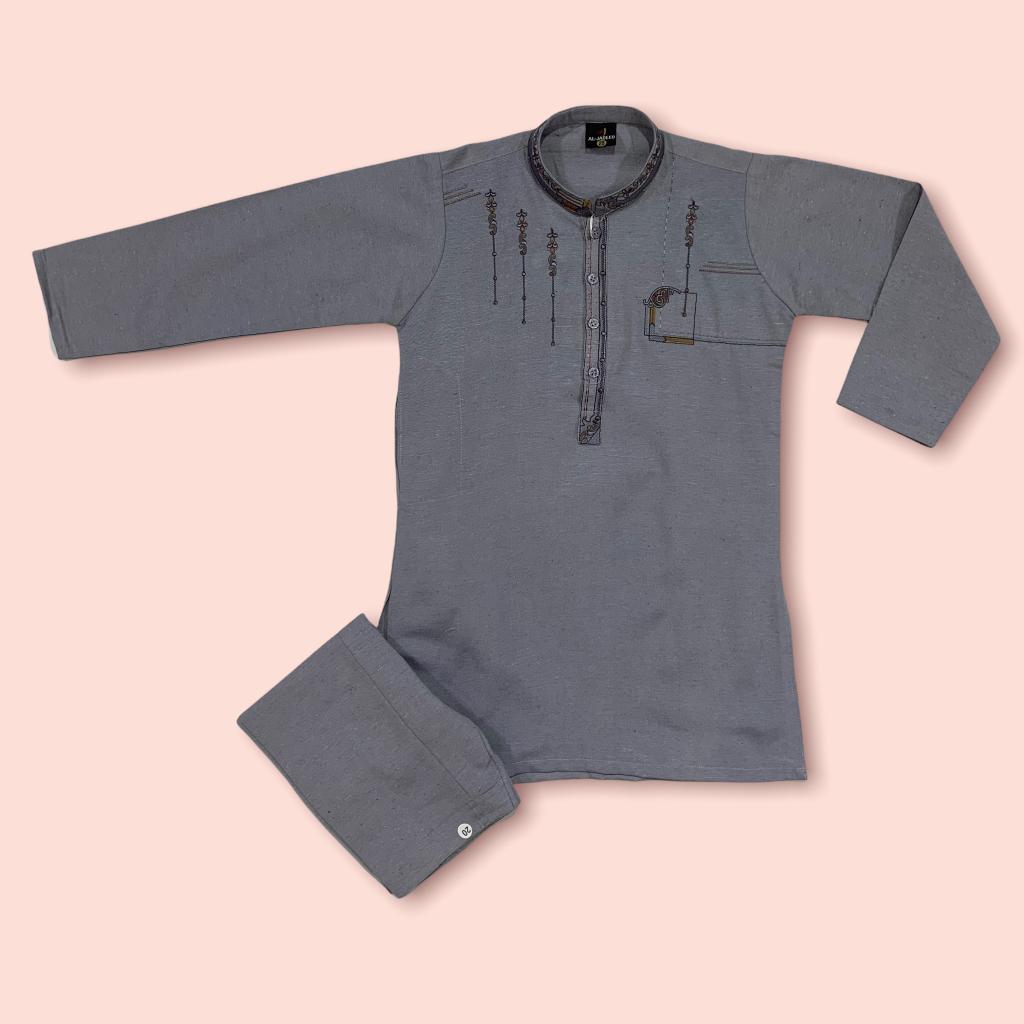 New Baby Boy Shalwar Kameez For Winter Khadar Stuff With Neck