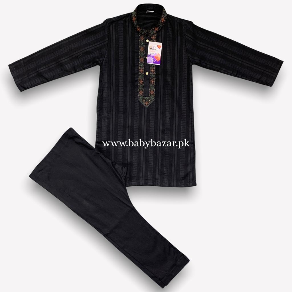 Baby Boy Shalwar Kameez Fancy Embroidery