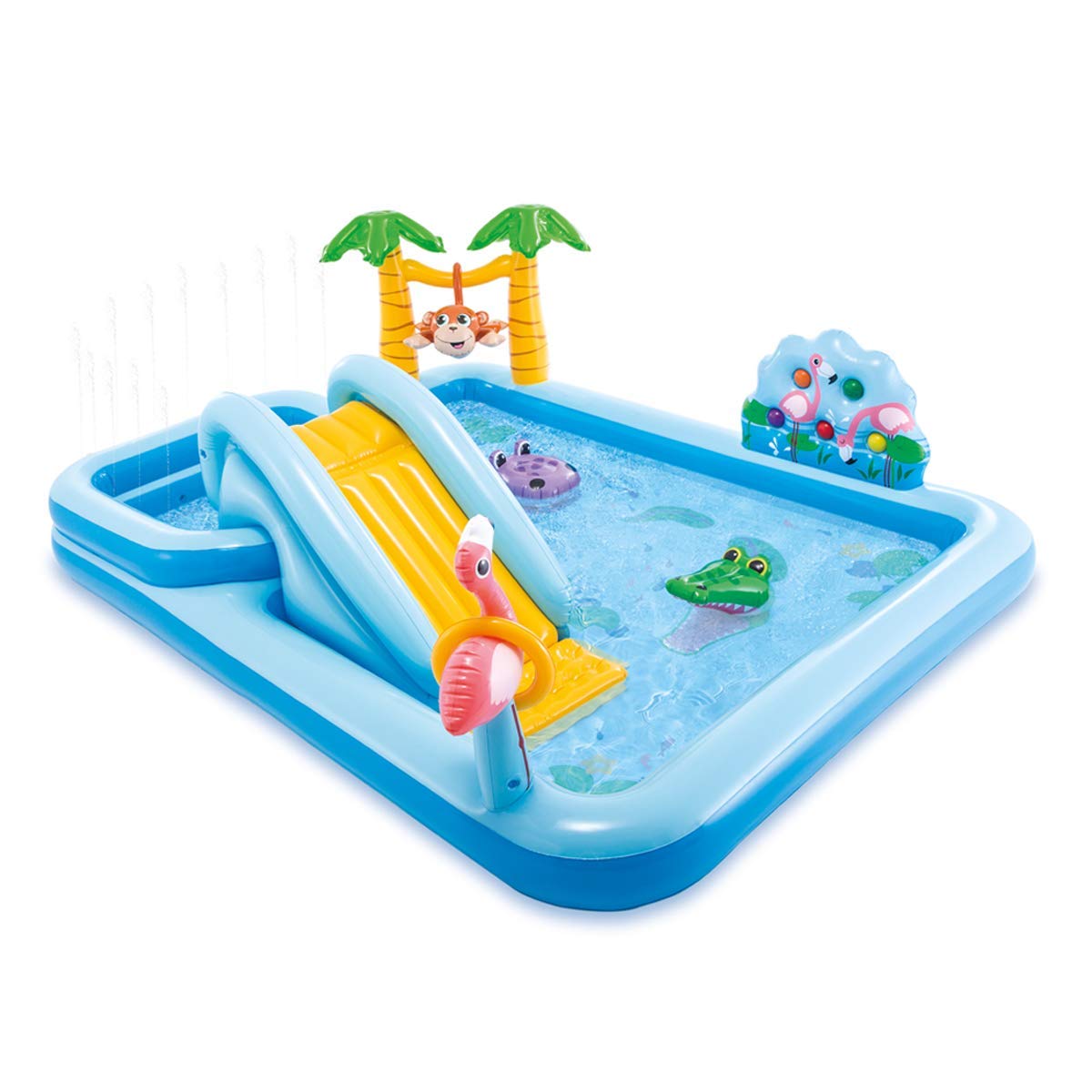 INTEX Jungle Adventure Swim Center Inflatable Family Lounge Pool ...