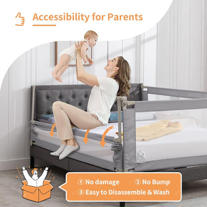 Baby Bazar Baby Bed Side Railing Baby Safety And Adjustable Bed Rail