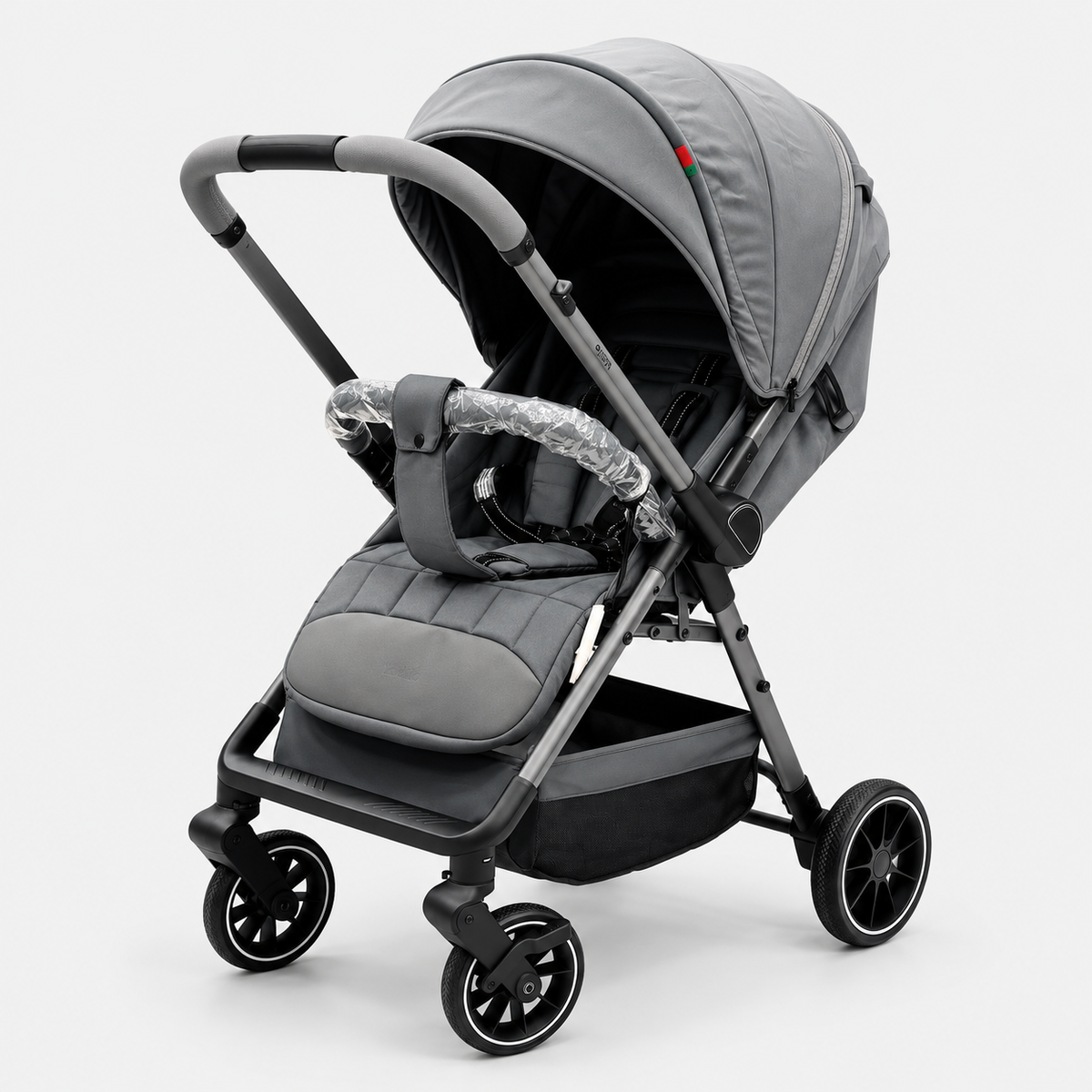 Kidilo M9 Baby Pram Stroller Grey - Baby Bazar