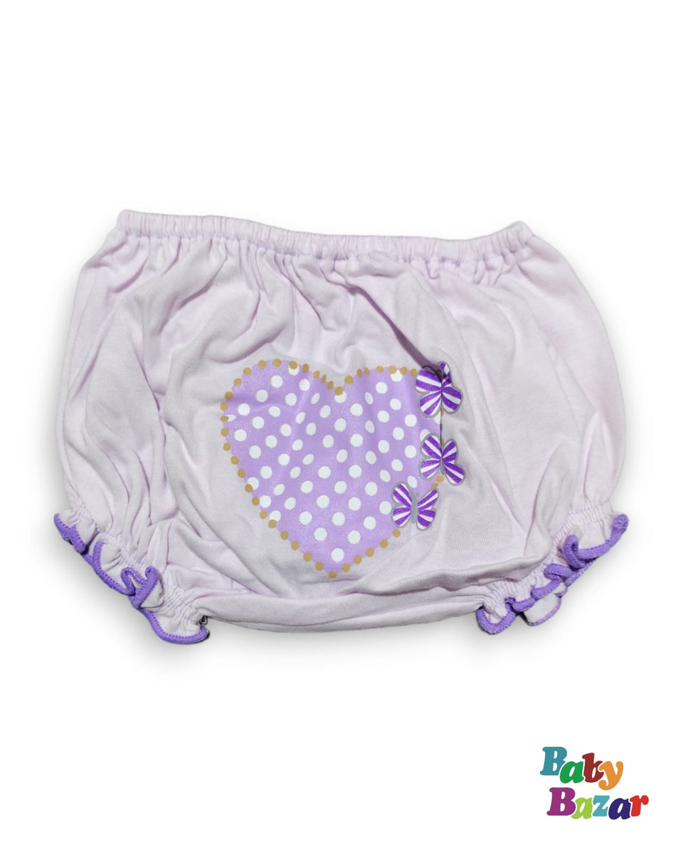 Babyhug 100% Cotton Floral Butterfly & Polka Dots Printed Panties Pack Of 3 - Multi Colour main image 1