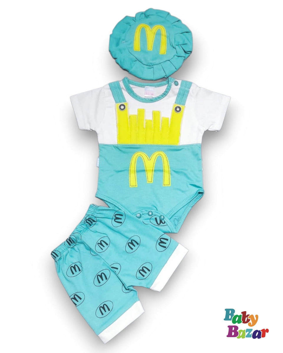 New Born 5 PC Set In Blended Stuff main image 1