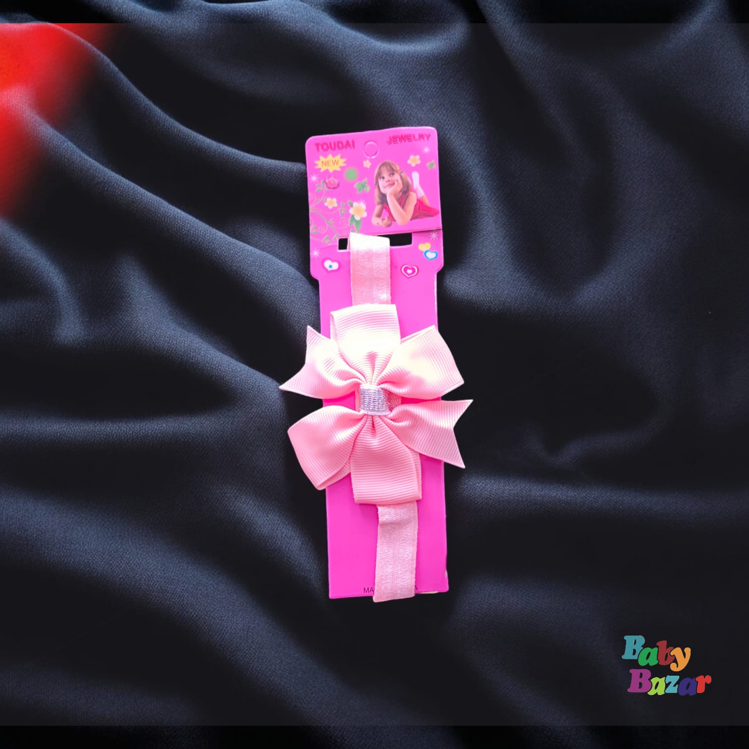 Hair Band For Baby Girl- Peach Pink – Baby Bazar