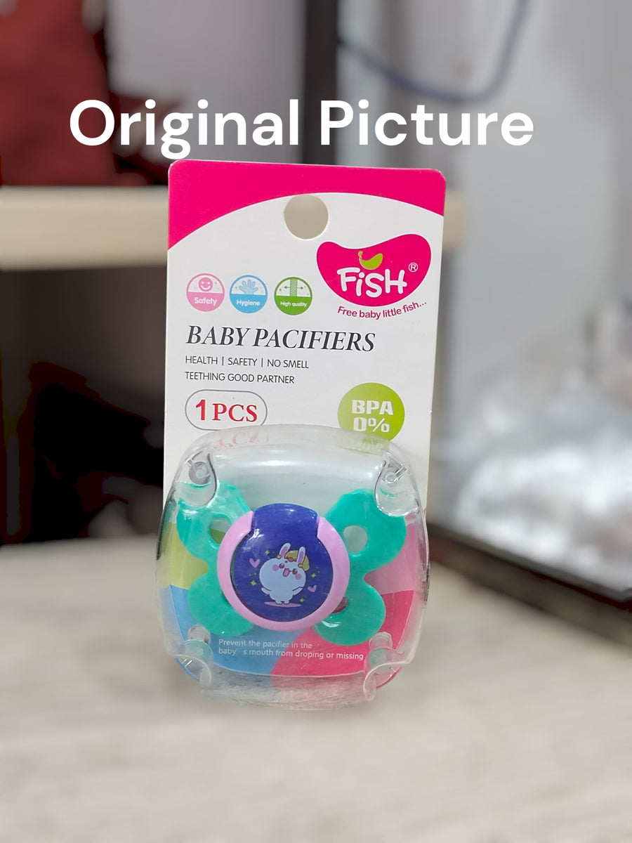 Colorful Baby Pacifier by FISH – BPA Free (1 Pc) baby - bazar – Baby Bazar