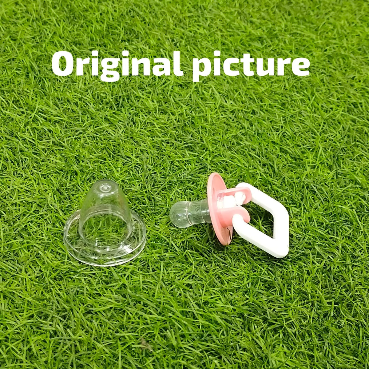 Pink Silicone Baby Pacifier with Hygienic Cap – BPA Free baby - bazar ...