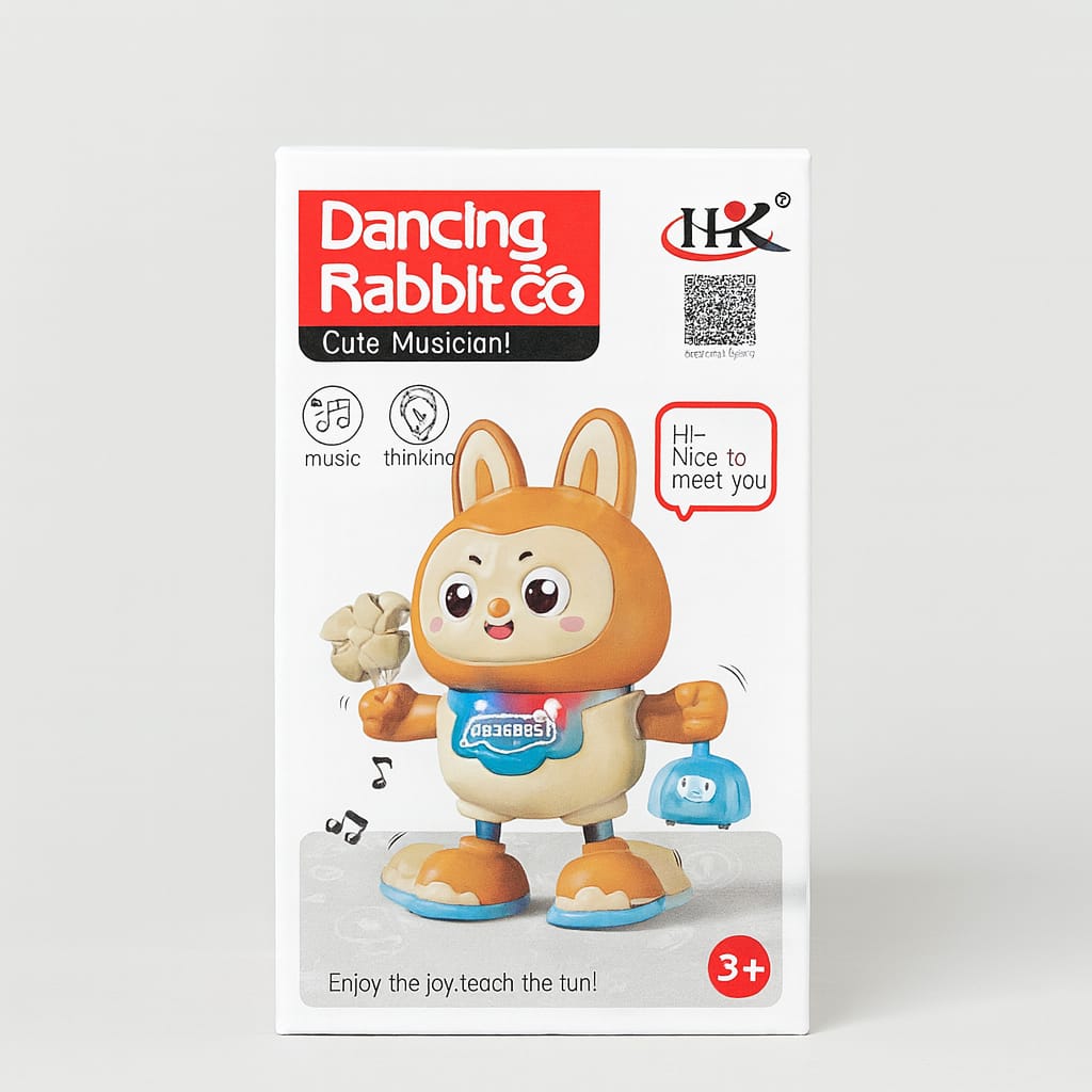 Dancing Rabbit Toy – Musical Light-Up Dancing Rabbit for Kids baby ...