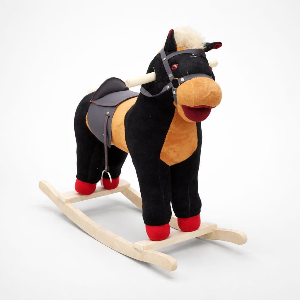 Kids Musical Rocking Horse with LED Lights – Plush baby - bazar – Baby ...