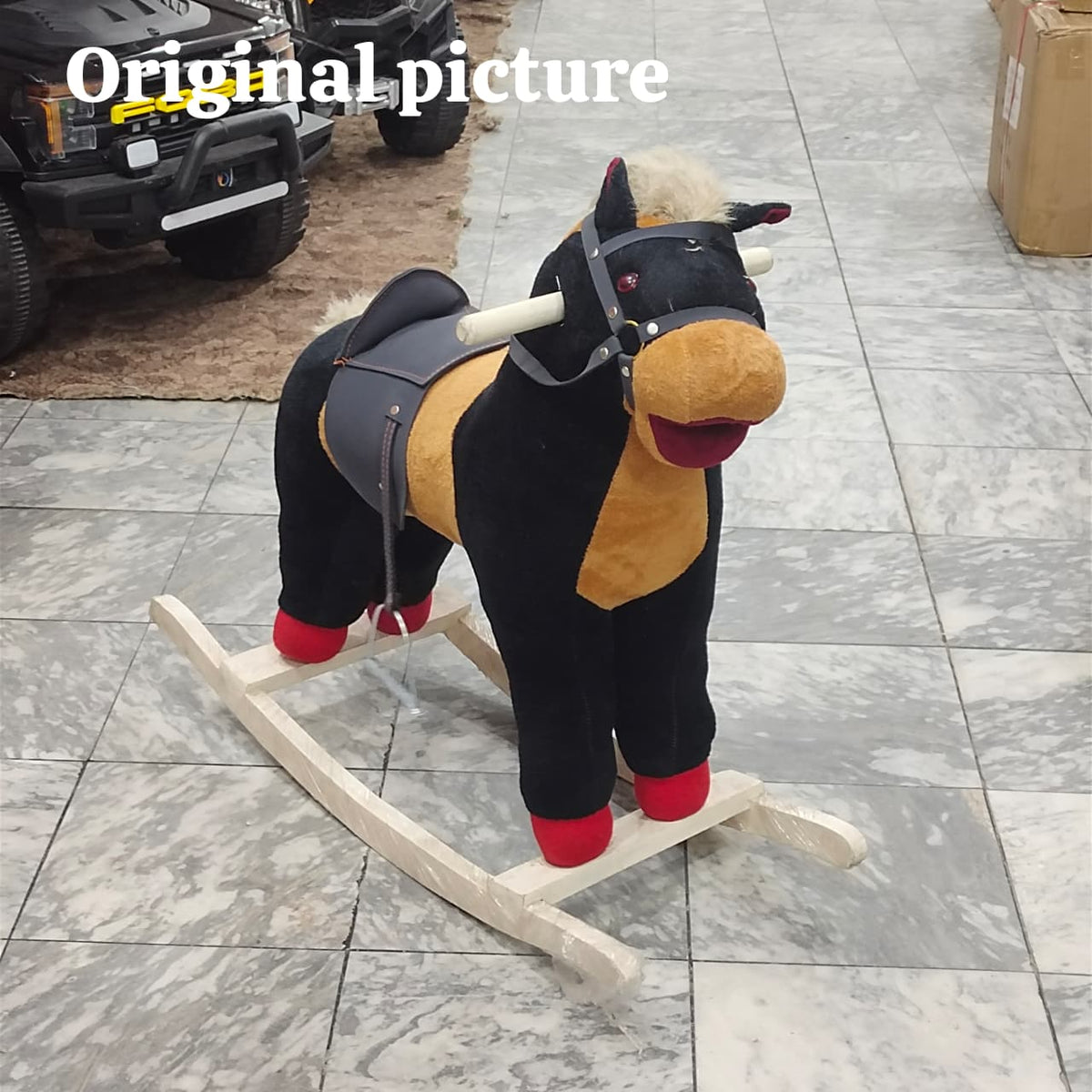 Kids Musical Rocking Horse with LED Lights – Plush baby - bazar – Baby ...