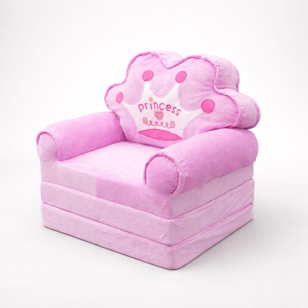 Princess Crown Kids Sofa Bed – Soft Foldable Chair Cum baby - bazar ...