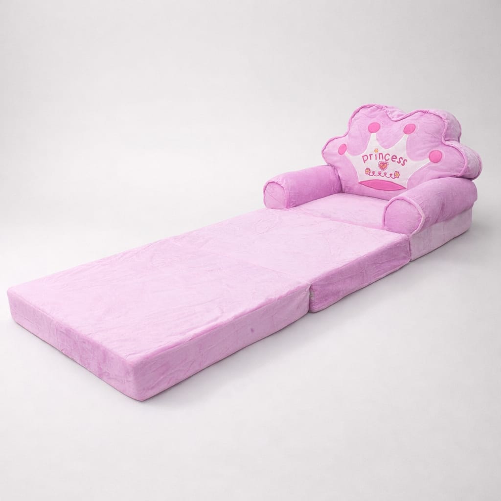 Princess Crown Kids Sofa Bed – Soft Foldable Chair Cum baby - bazar ...