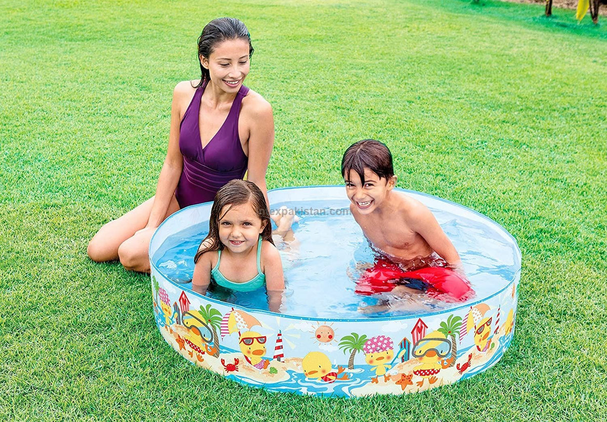 #58477 Intex Ocean Snap set Play Pool For Kids 4ftx20 babybazar.pk ...