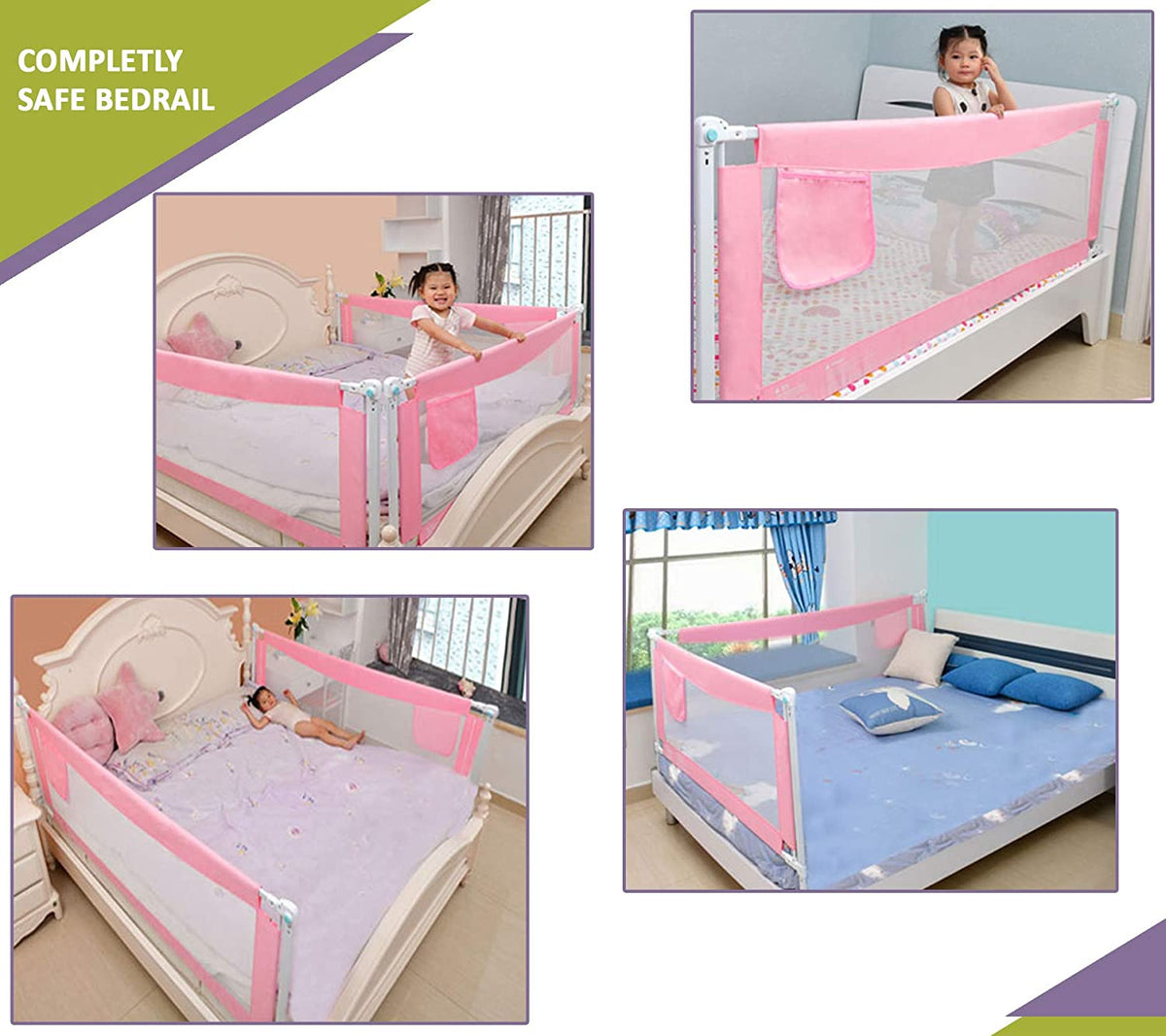 Baby Bed Side Railing For The Safety Of Children Size Sidewise 2.0Mete ...