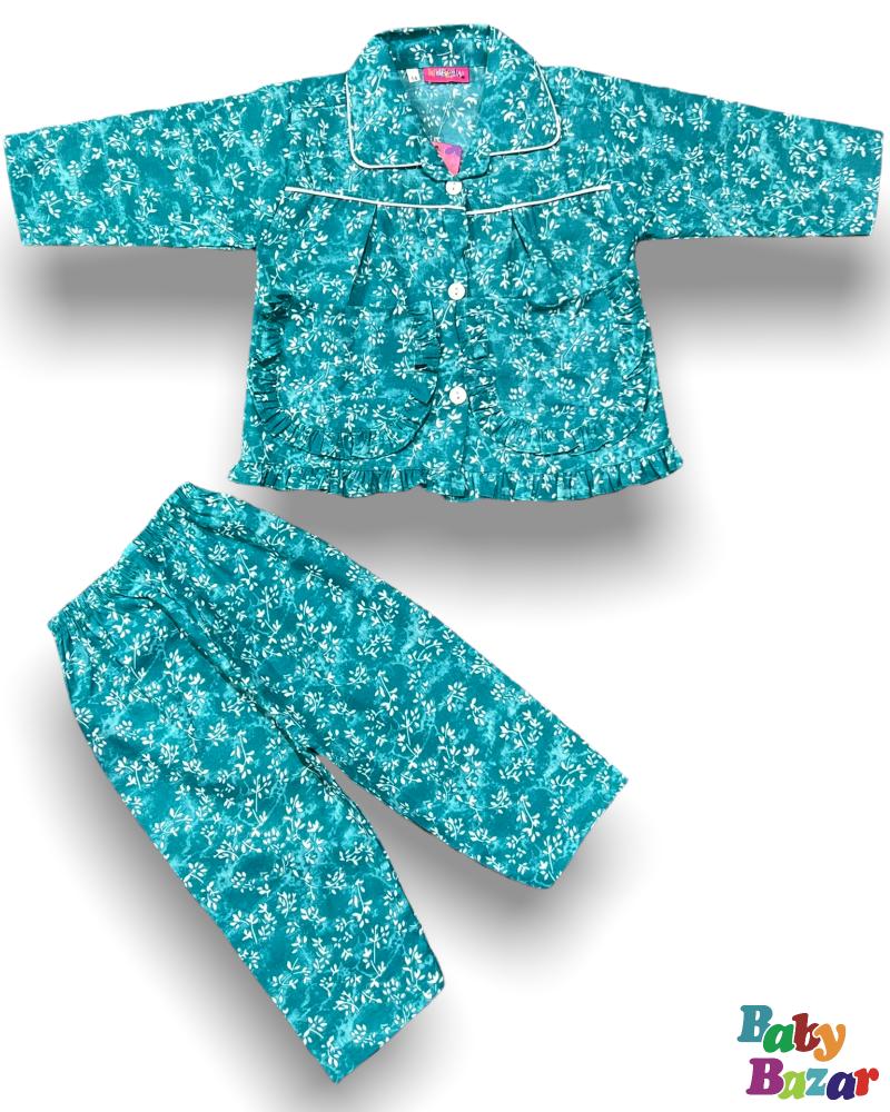 Baby Girl Night Suit In Cotton Stuff Best Design babybazar.pk