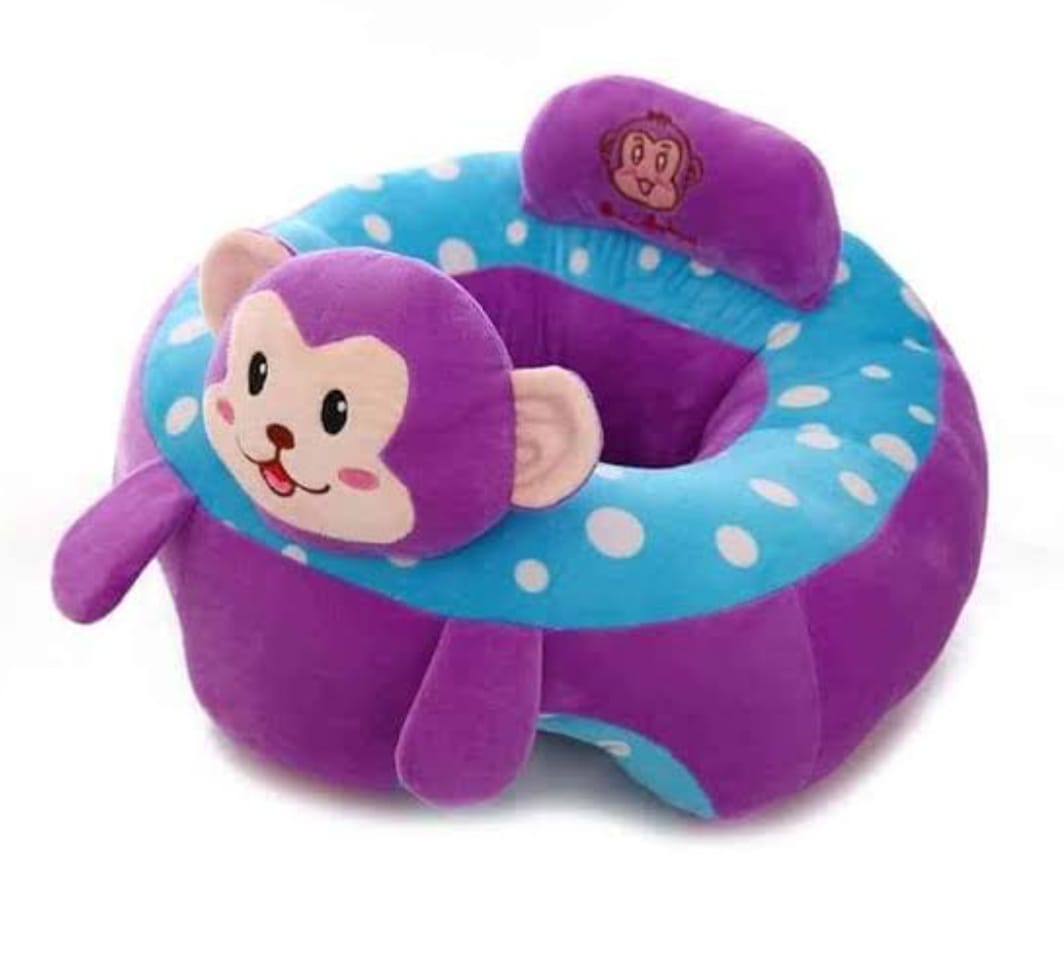 Baby Purple Monkey Seats Sofa Plush Support Seat Learning To Sit – Baby ...