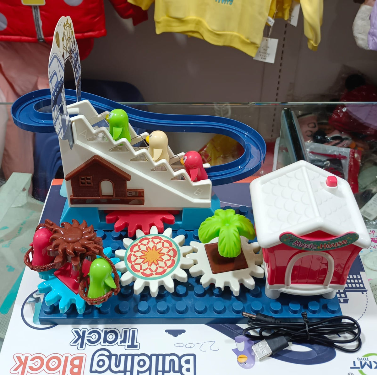 Building Block Rail Toys With Light And Music In Electric And Manual F ...